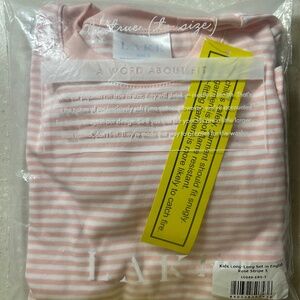 LAKE kids pajamas- long/long. NWT